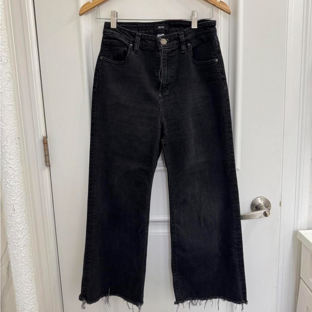 BDG Black High-Rise Wide Leg Flare Jeans